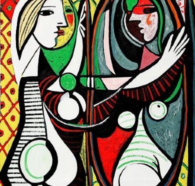 Jeune Fille Devant un Miroir