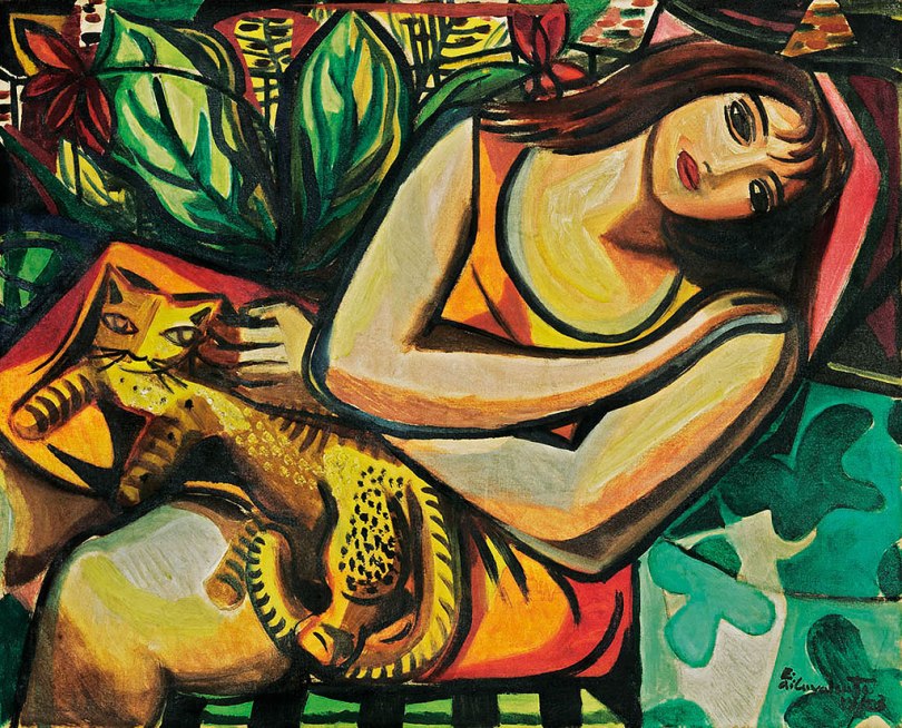 Woman with a Cat